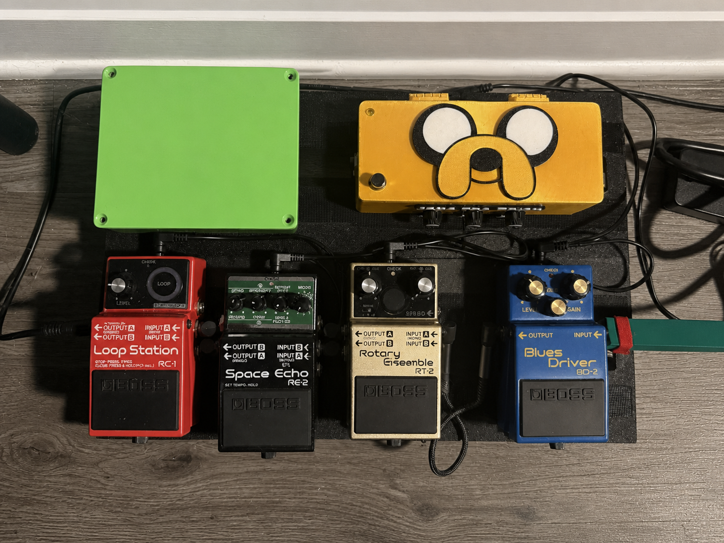 Guitar pedal board